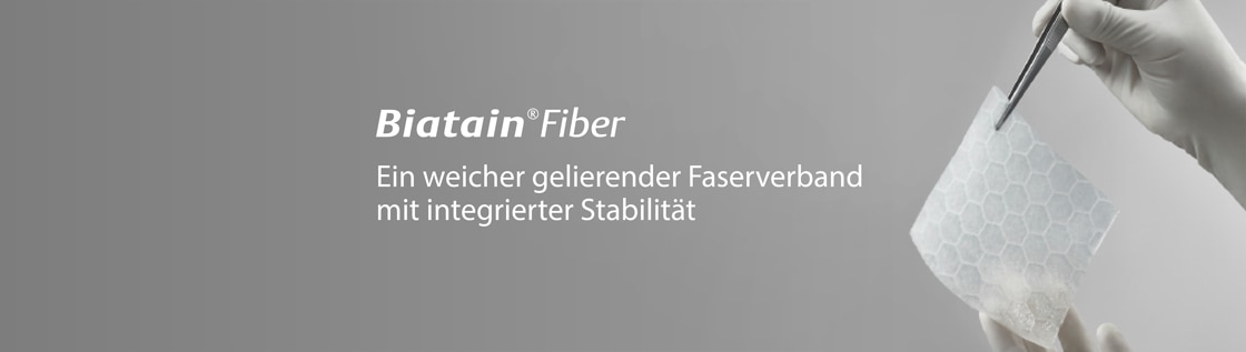 Biatain Fiber, stark absorbierender gelbildender Faserverband 