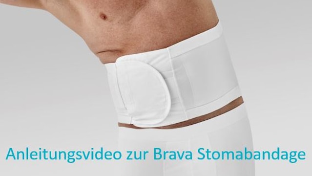 Anwendung von Brava® Stoma Bandage