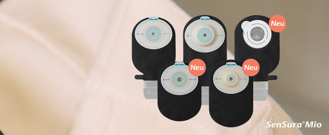 SenSura Mio in black Sortiment mit neuen Varianten vor neutralem Hintergrund